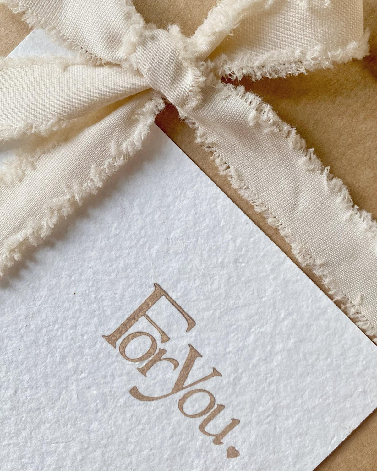 Cartolina "For You" in carta di cotone, stampa Letterpress, cofanetto Little Wonder Box LAPEPIA