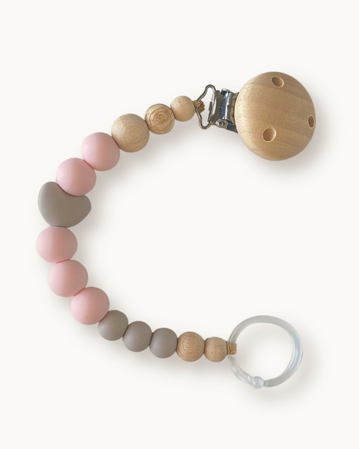 Clip Portaciuccio in Legno e Silicone — Archivio