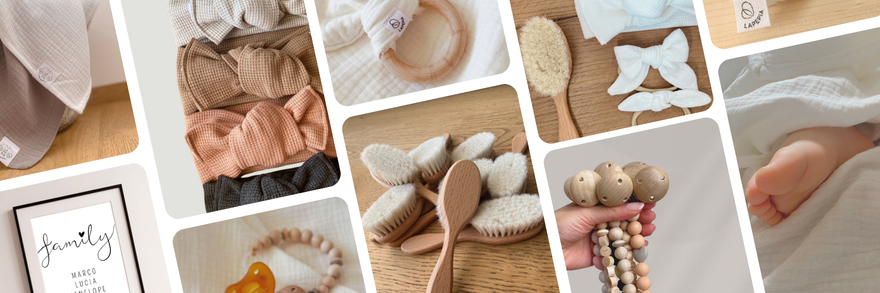 Prodotti essenziali per neonati LAPEPIA - sostenibili, curati nei dettagli